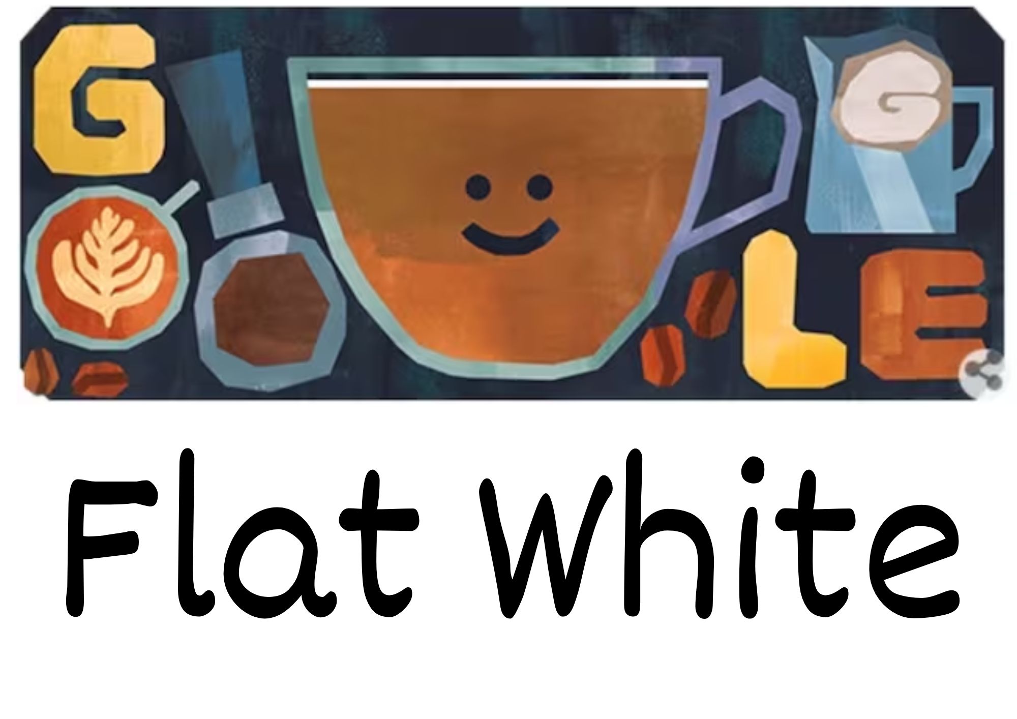 A recipe for flat white inspired by today's Google Doodle